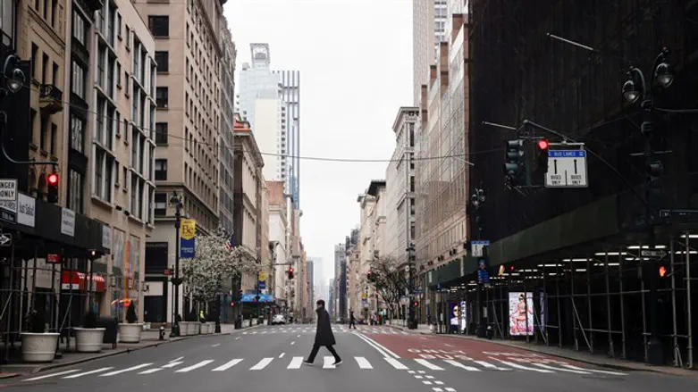 רחובות ריקים. מנהטן בימי קורונה