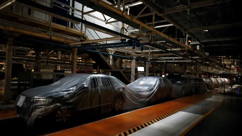 מפעל פולקסווגן ריק בעקבות מגפת הקורונה
