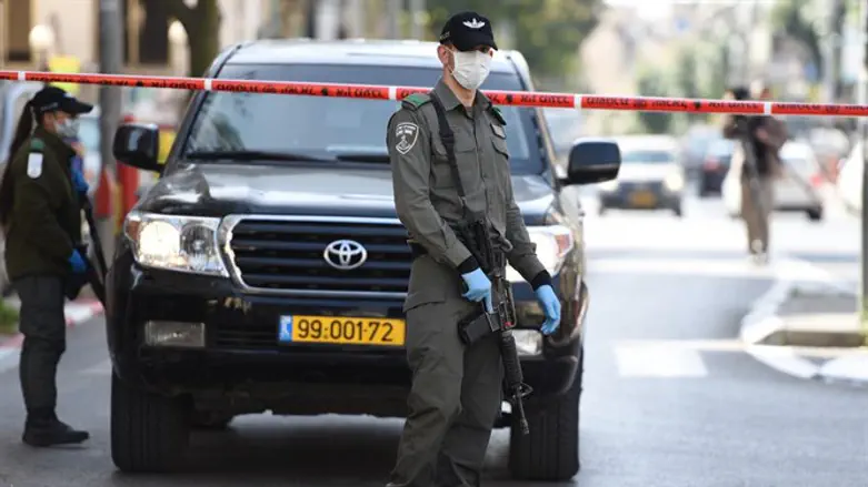 Силы полиции в Бней-Браке. Иллюстрация