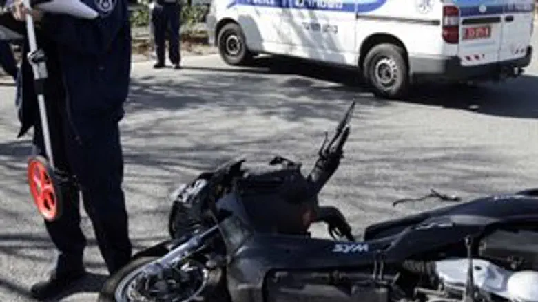 תאונת אופנוע. אילוסטרציה