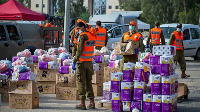 IDF soldiers in Bnei Brak