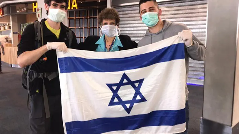 Israeli ambassador to Argentina, Galit Ronen, at the airpost