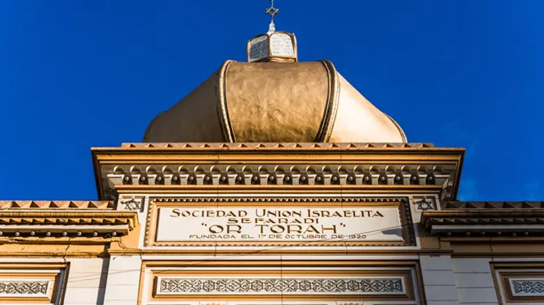 Buenos Aires, Argentina - Facade of building of Israeli Society Union