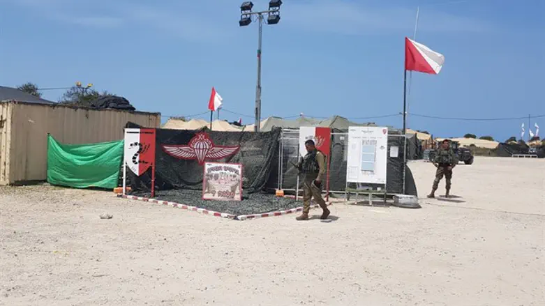 Временная застава ЦАХАЛ на границе с Газой