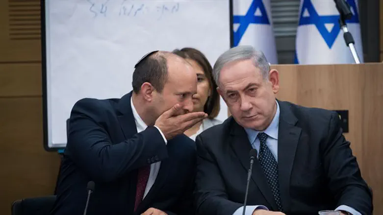 Naftali Bennett and Binyamin Netanyahu