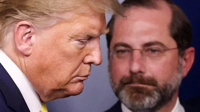 Donald Trump and Alex Azar