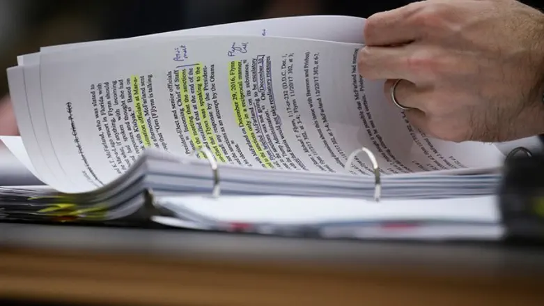 Mueller report referencing former US national security advisor Michael Flynn