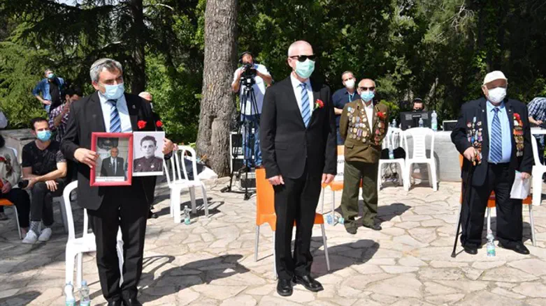 הטקס לציון יום הניצחון על גרמניה הנאצית