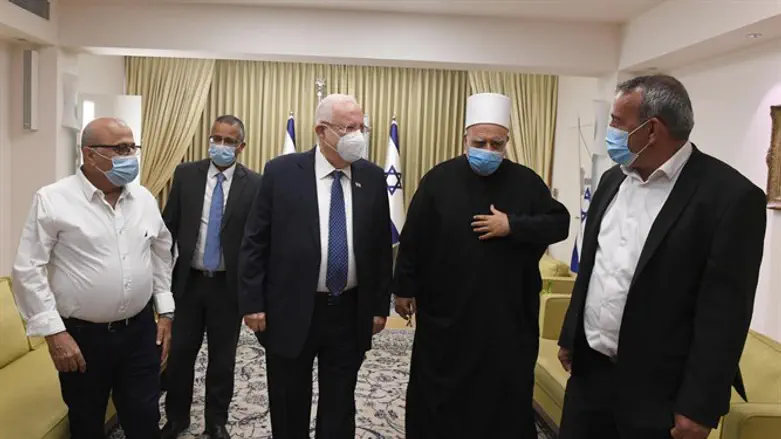 Pres. Rivlin meets with Druze & Circassian local council heads