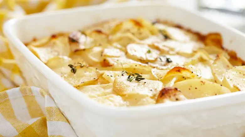 מאפה דואט תפו"א בשמנת פטריות