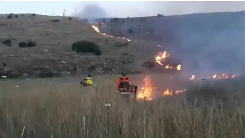 Пожары, вызванные акциями кайт-террора 