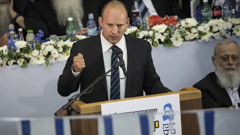 נפתלי בנט בישיבת מרכז הרב