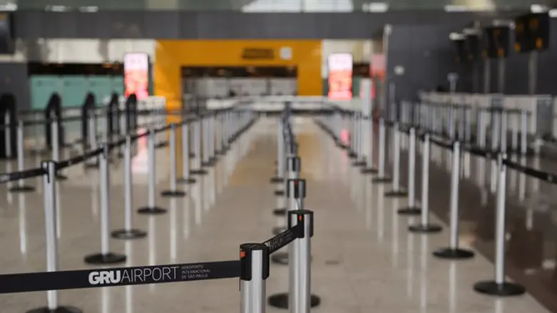 קורונה בברזיל. שדה התעופה שומם