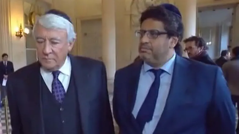 קלוד גואזגן (משמאל) ומאיר חביב