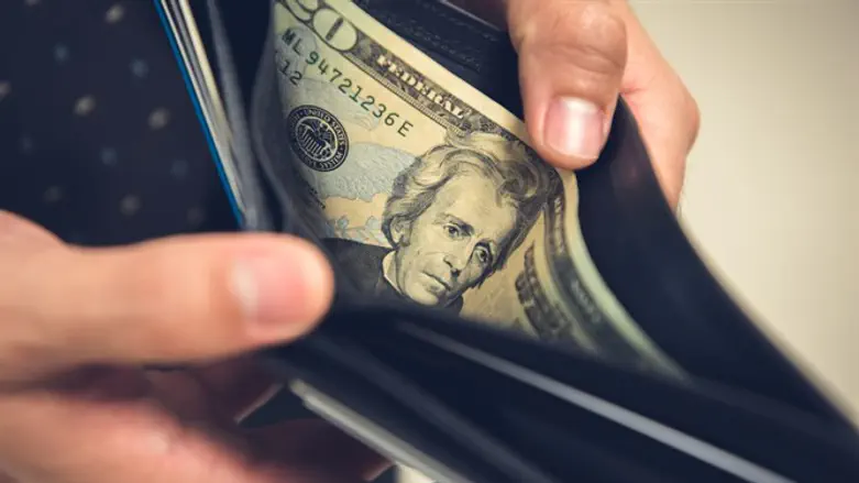 ארנק עם כסף