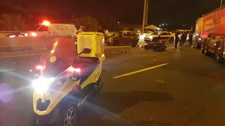 זירת התאונה הקטלנית