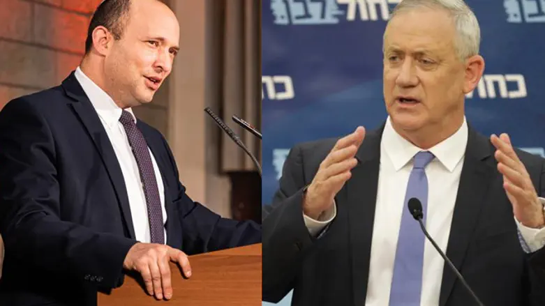 בני וגנץ ונפתלי בנט