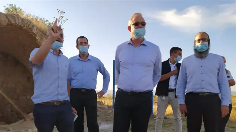 גנץ באתר חלום יעקב בבית אל