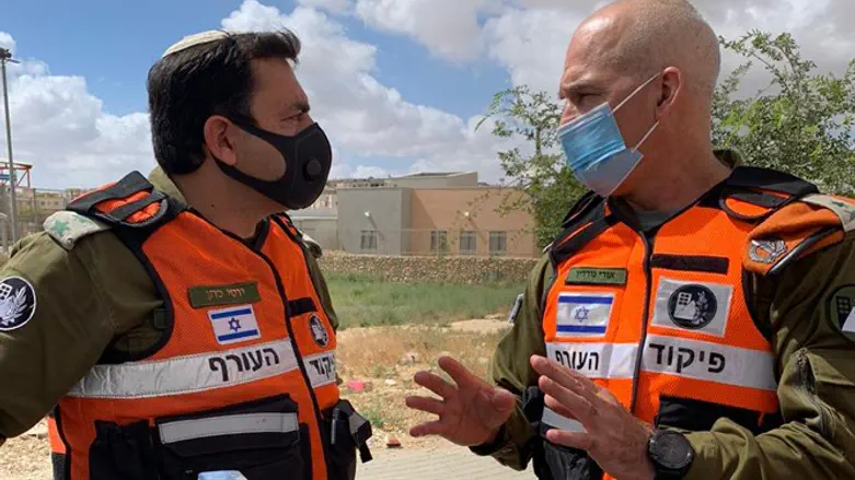 Клмандующий службой тыла посетил Арару и Рахат