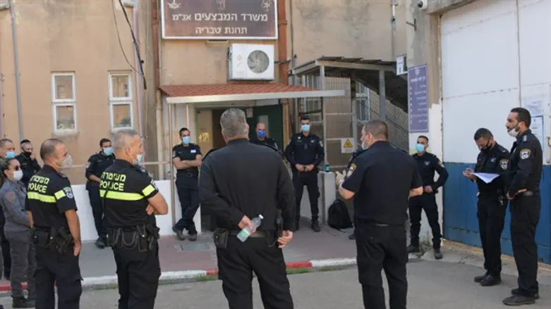 היערכות המשטרה לסגר בטבריה