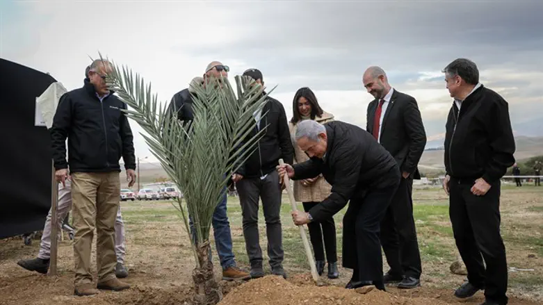 נתניהו בחגיגות ההסדרה של מבואות יריחו