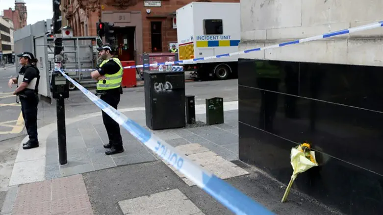 Scene from Glasgow stabbing, June 26th 2020