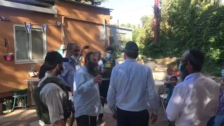 Фотография с места инцидента в Хевроне