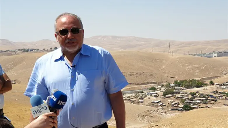 Liberman at Khan al Akhmar