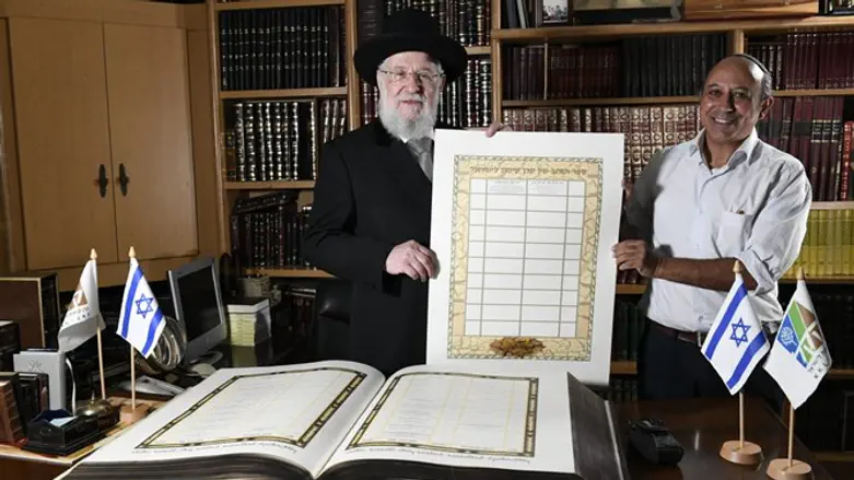 רישומו של הרב לאו