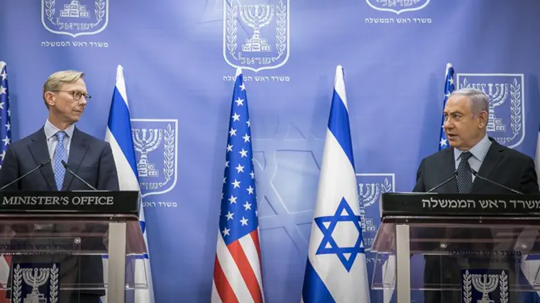נתניהו בפגישה עם השליח האמריקני בריאן הוק