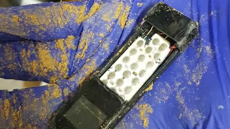 One of the smuggled phones