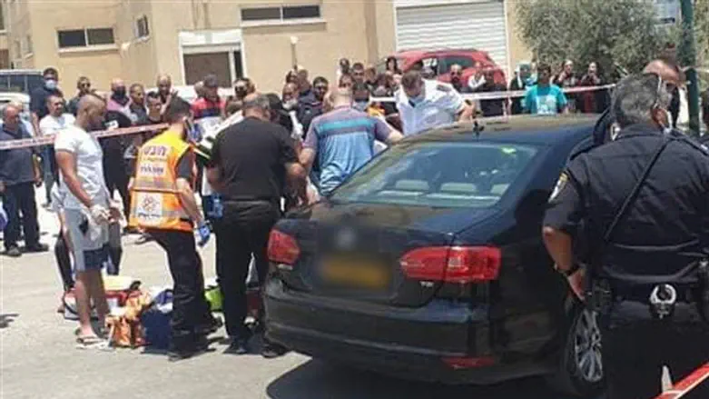 Scene of the shooting in Zemer