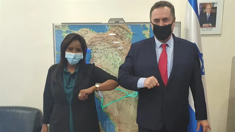 Исраэль Кац и Пнина Тамано-Шата