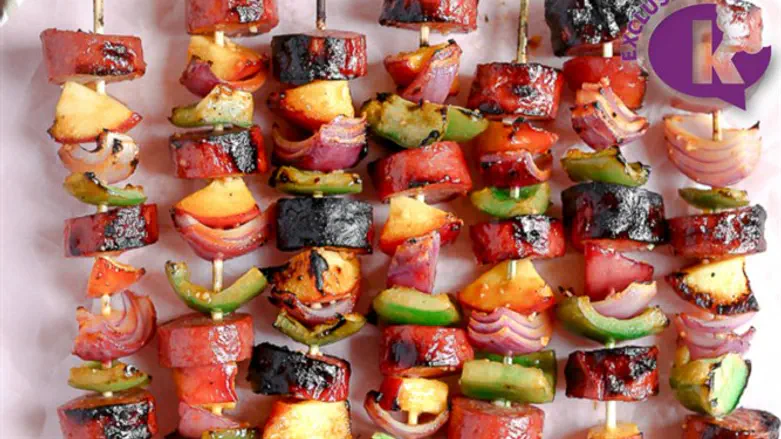 Kielbasa Kebabs
