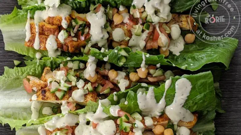 Forkless Shawarma Lettuce Wraps