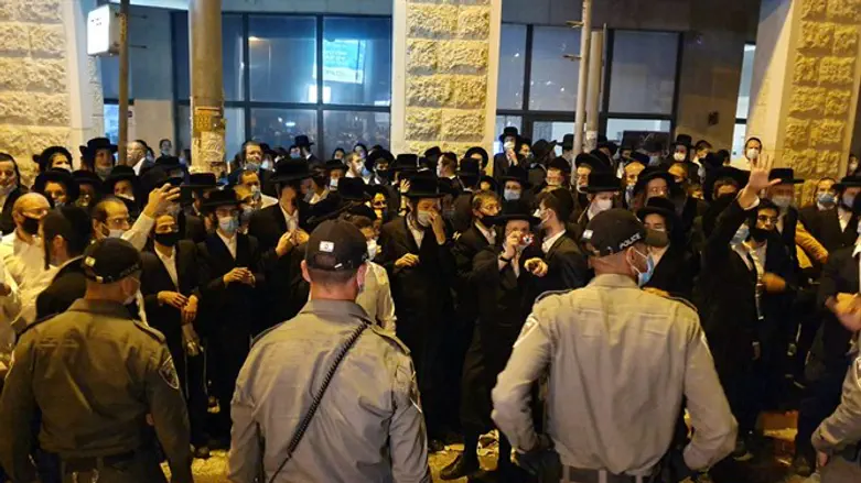 Акция протеста харедим в Иерусалиме