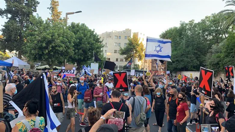 הפגנת שמאל. ארכיון