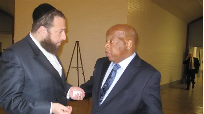 Ezra Friedlander with Civil Rights Icon Congressman John Lewis 