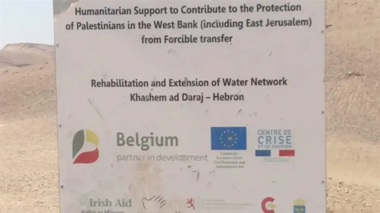 Illegal European-funded construction in IDF Training Grounds 917 and 918