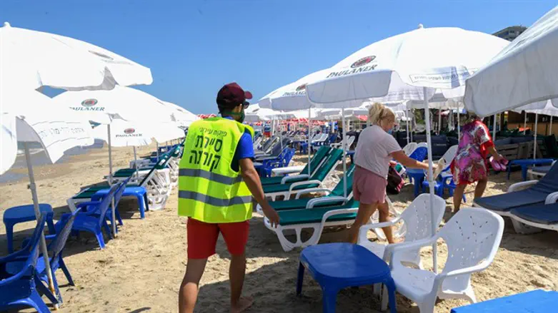 חוף הים בימי הקורונה