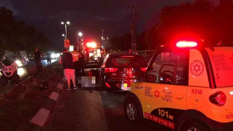 Accident scene, Bat Yam