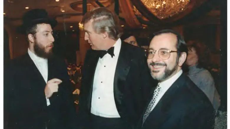 Ezra Friedlander, then real estate magnate and now US President Donald Trump, No
