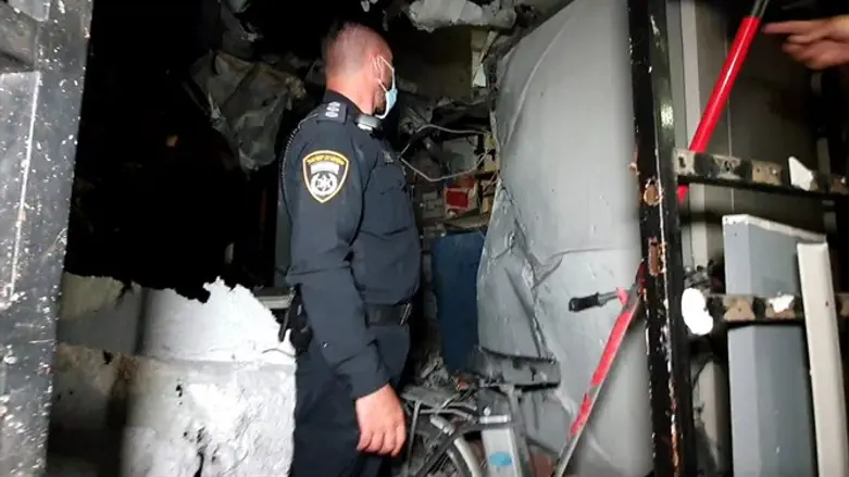 Site where rocket exploded in Sderot