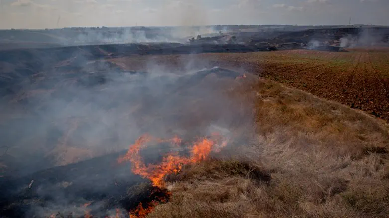 שריפות בעוטף עזה