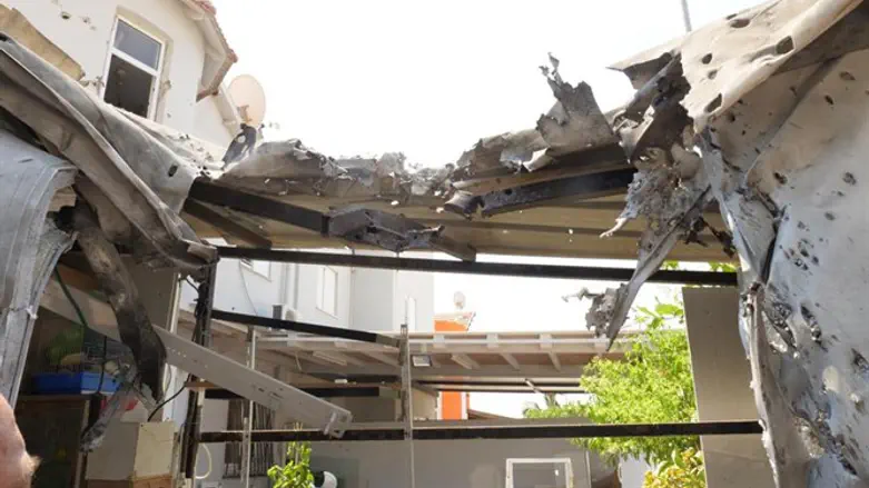 פגיעת רקטה בשדרות