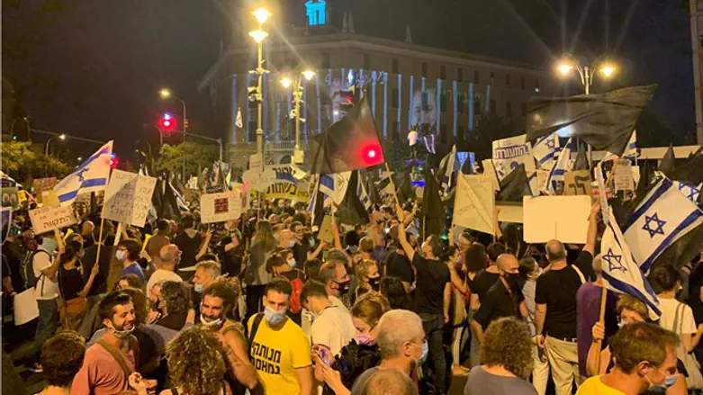 Массовая акция протеста в Иерусалиме