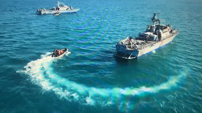 Учения израильских военно-морских сил. Иллюстрация