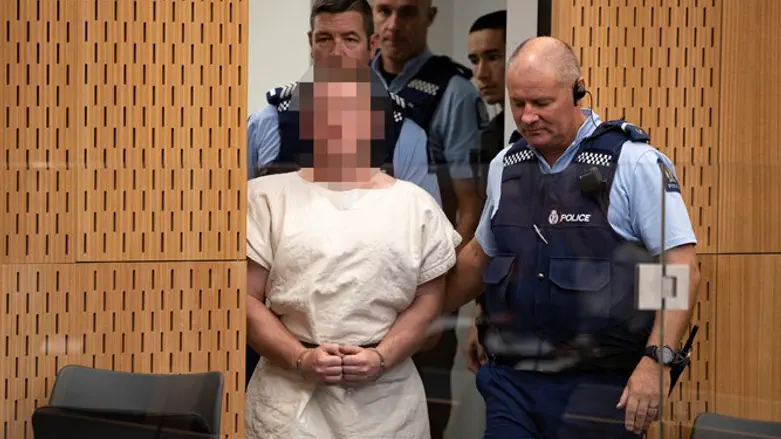 Brenton Harrison Tarrant brought to court to hear the charges against him