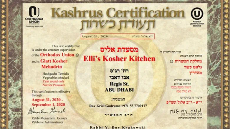 תעודת הכשרות