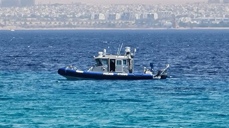 Police boat in Gulf of Eilat